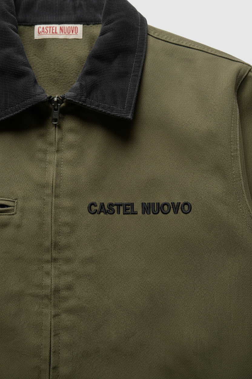 Heritage Jacket in army, print detail