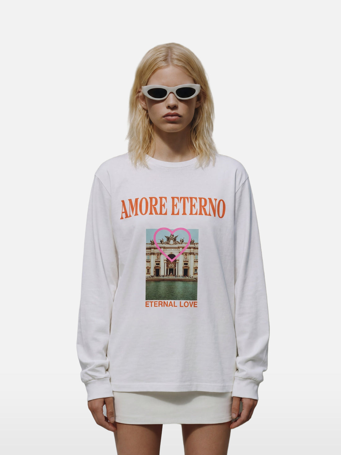 Eternity Club Long Sleeve in white, women's cut