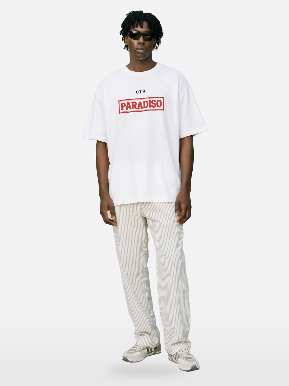 Paradiso Energy Tee in white, men's cut