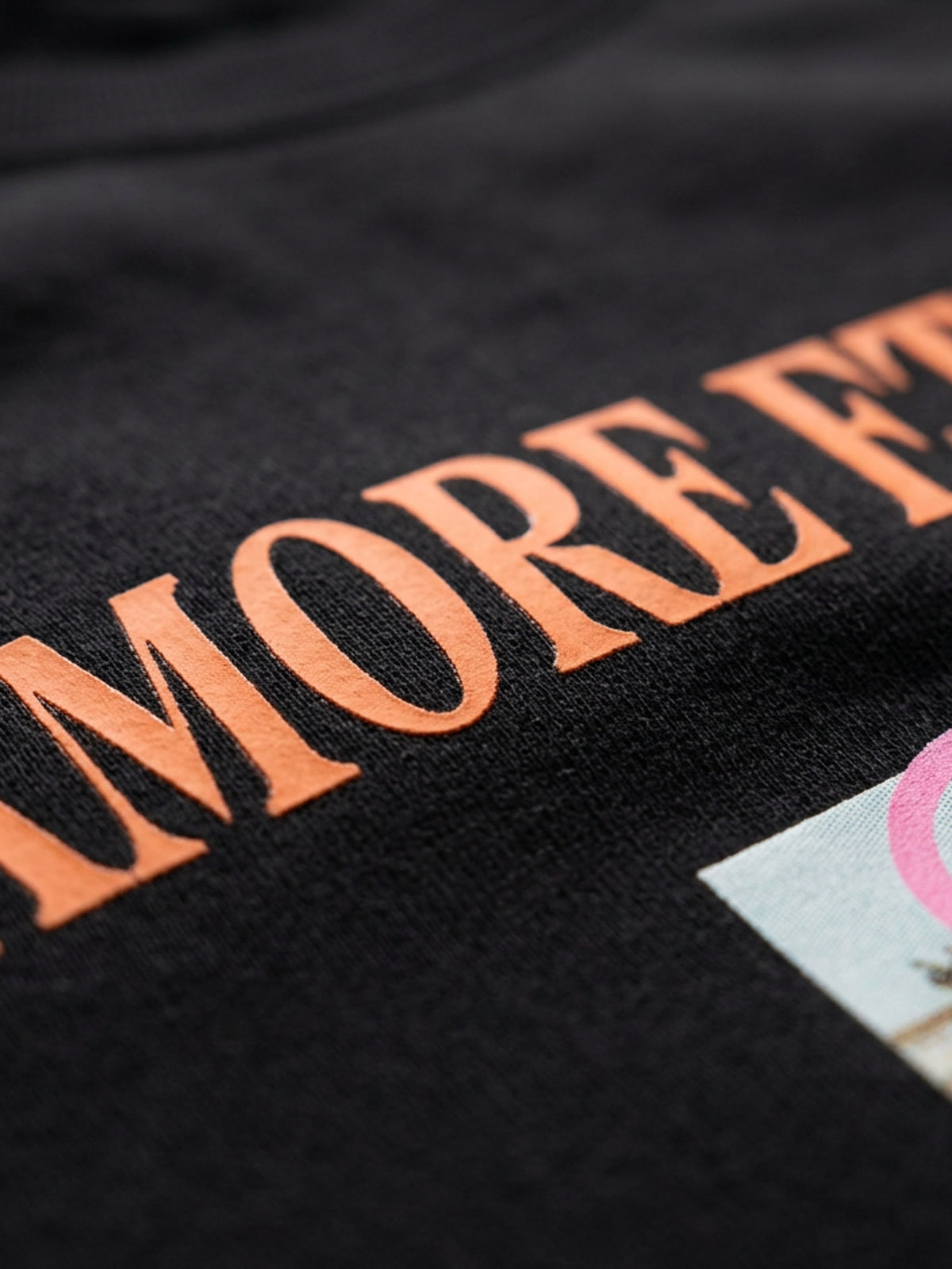 Eternity Club Crewneck in black, print detail