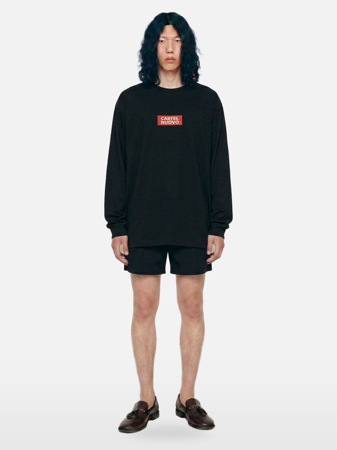Melancholia Long Sleeve in black, men's cut