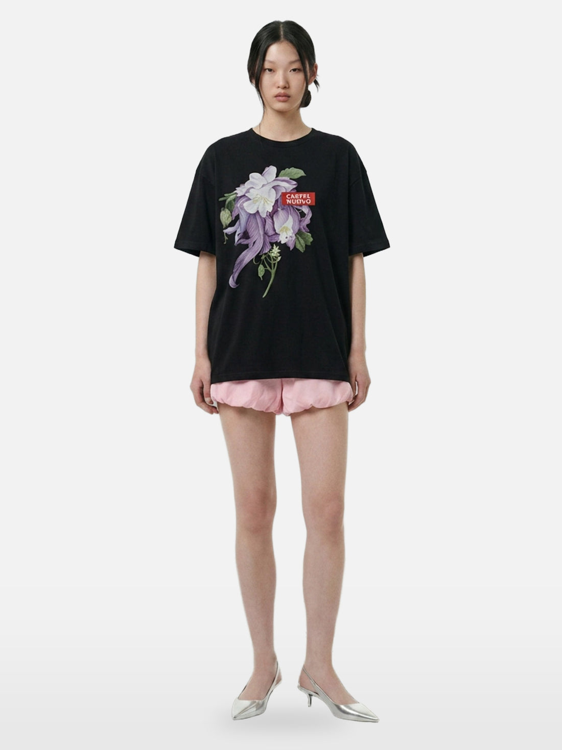 Melancholia Tee in black, women's cut