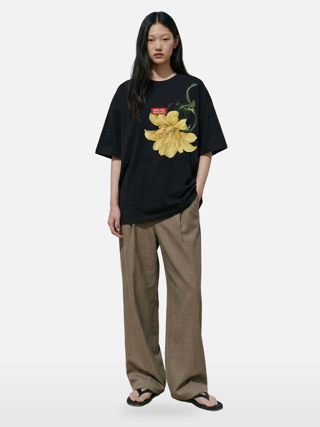 Ars Botanica Tee in black, women's cut