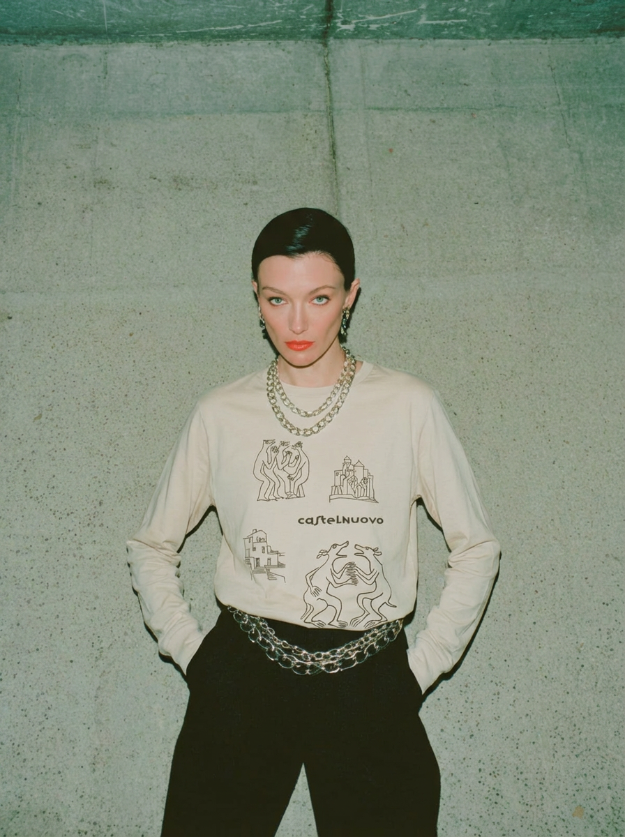 Relic Longsleeve in bone, women's cut