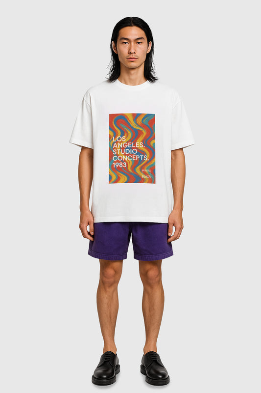 Studio Concepts Tee – LA 1983 - Red Marble