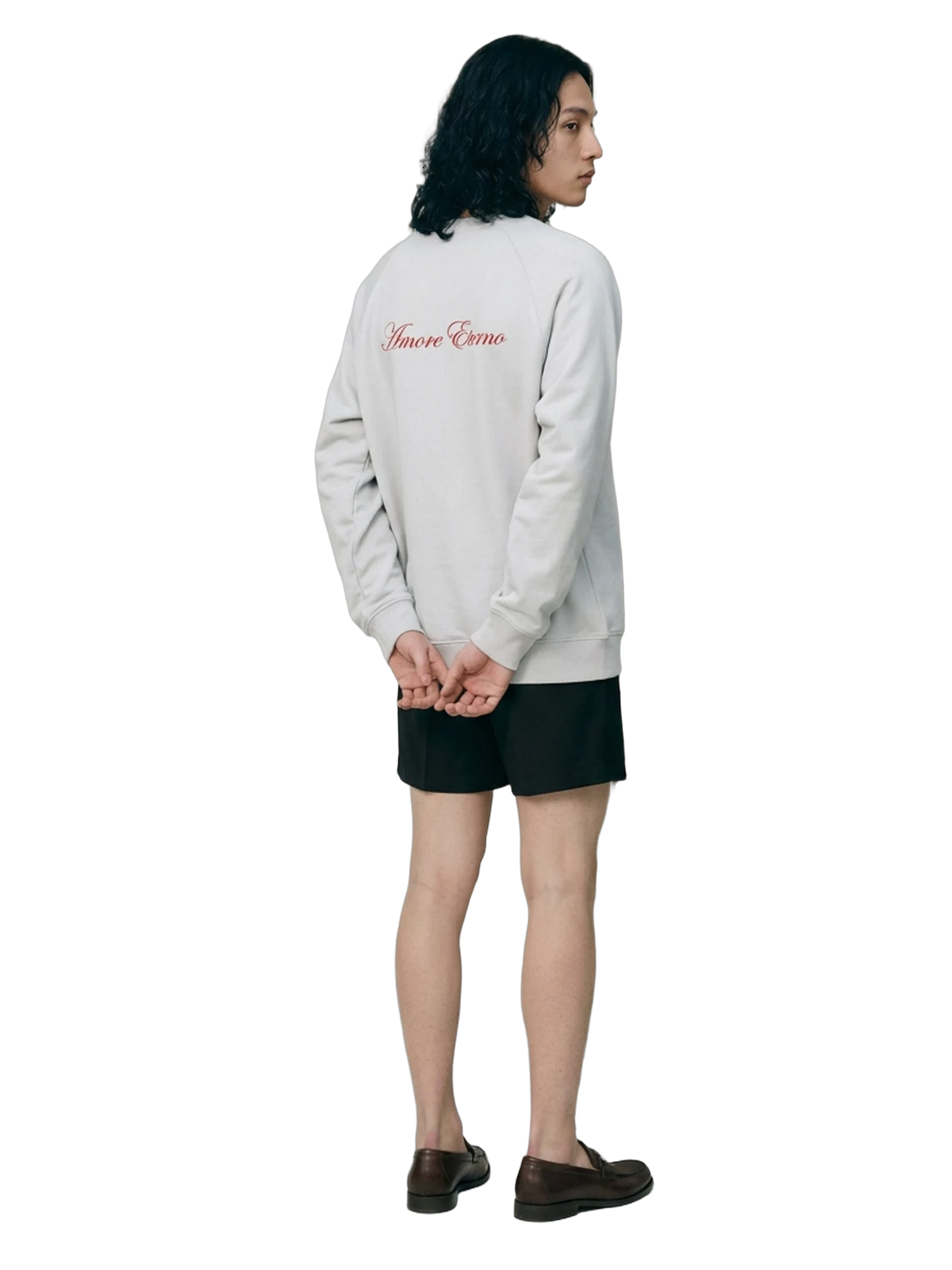 Amore Eterno Crewneck in white, men's cut