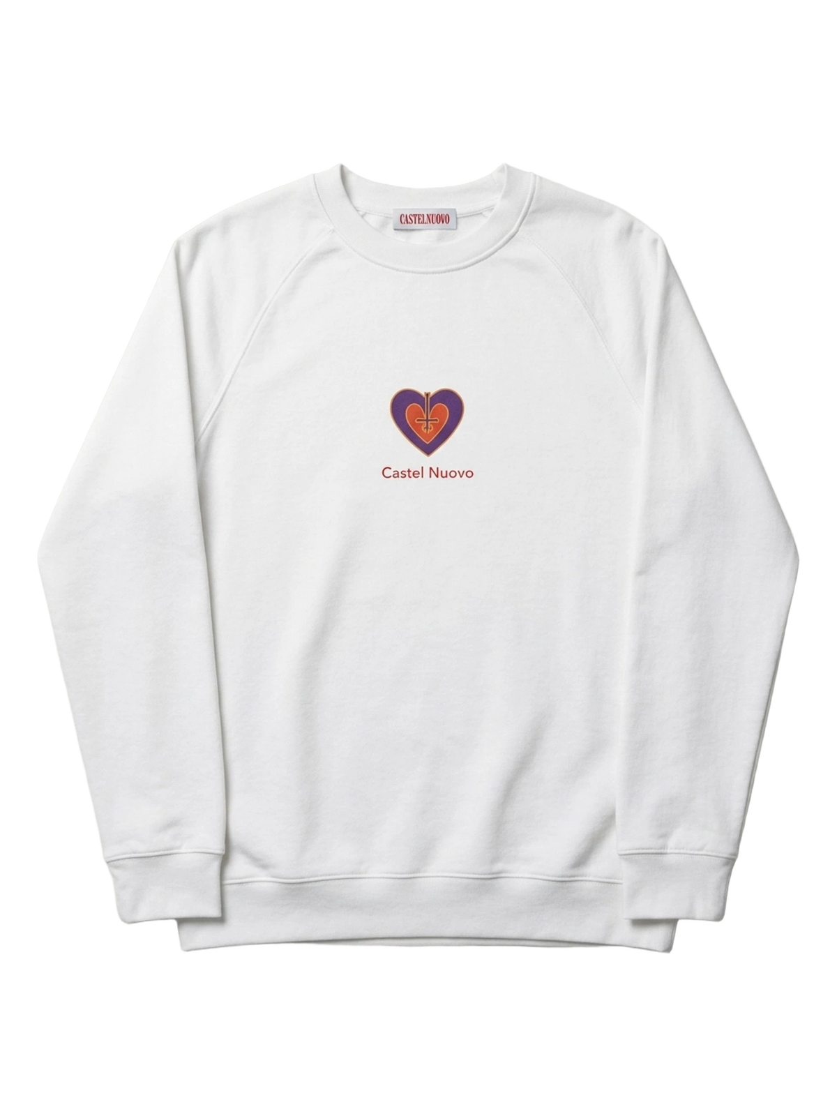 Amore Eterno Crewneck in white, men's cut