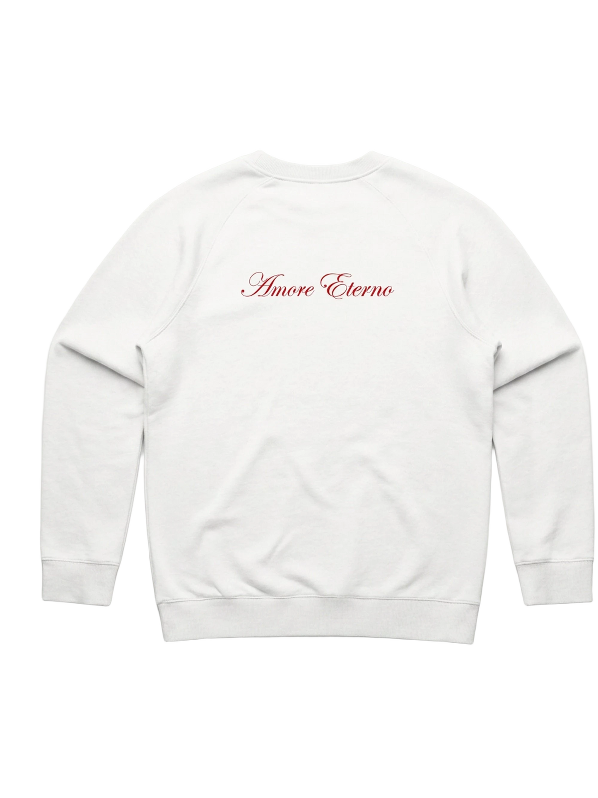Amore Eterno Crewneck in white, women's cut