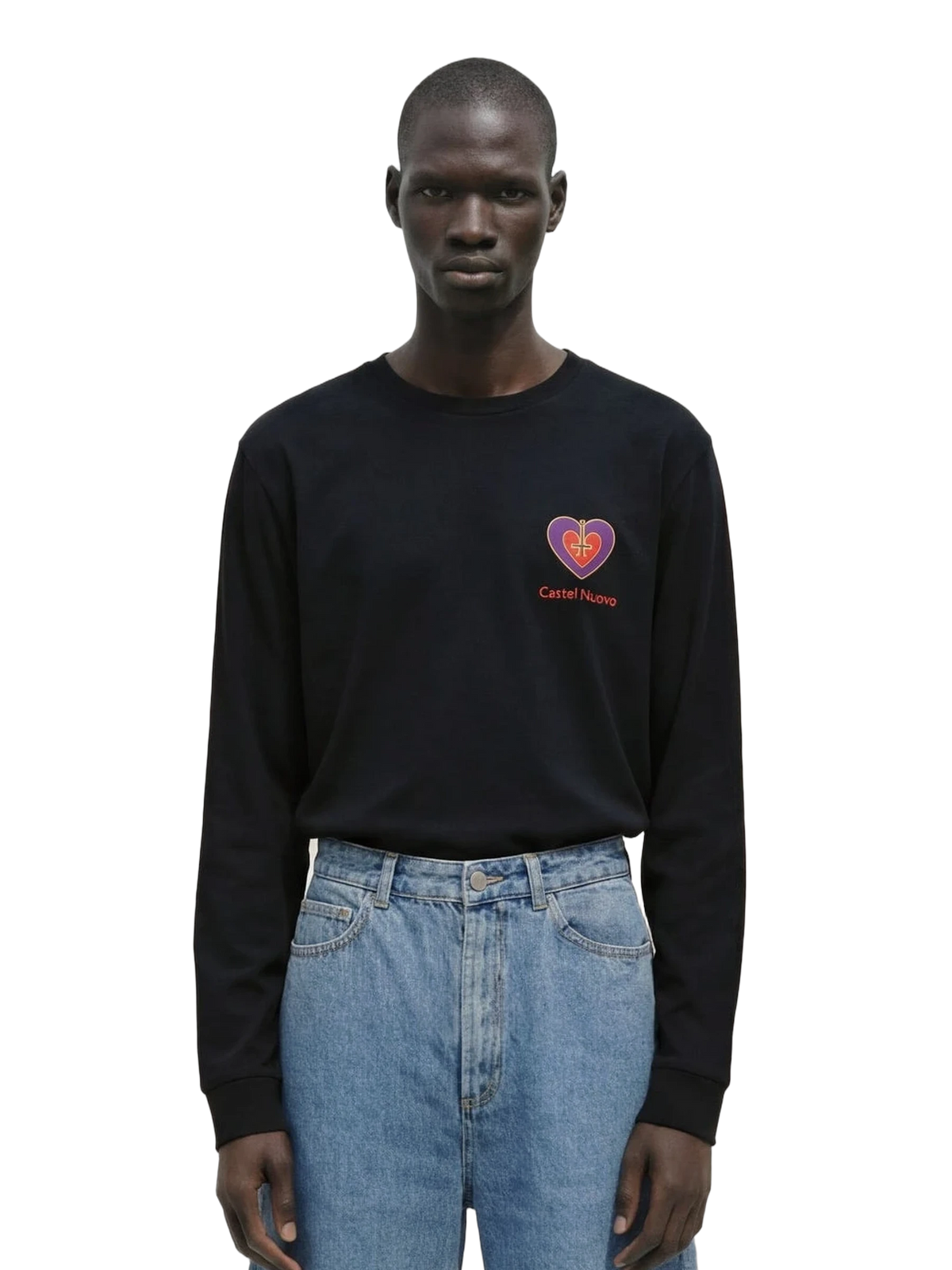 Amore Eterno Long Sleeve in black, men's cut