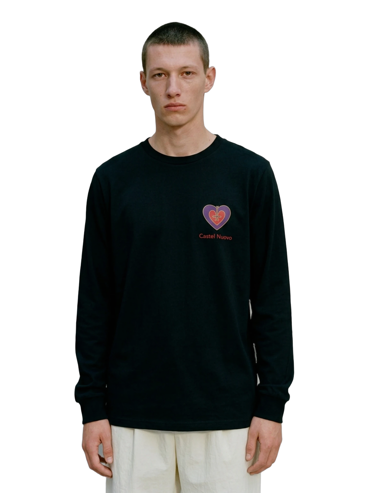Amore Eterno Long Sleeve in black, men's cut