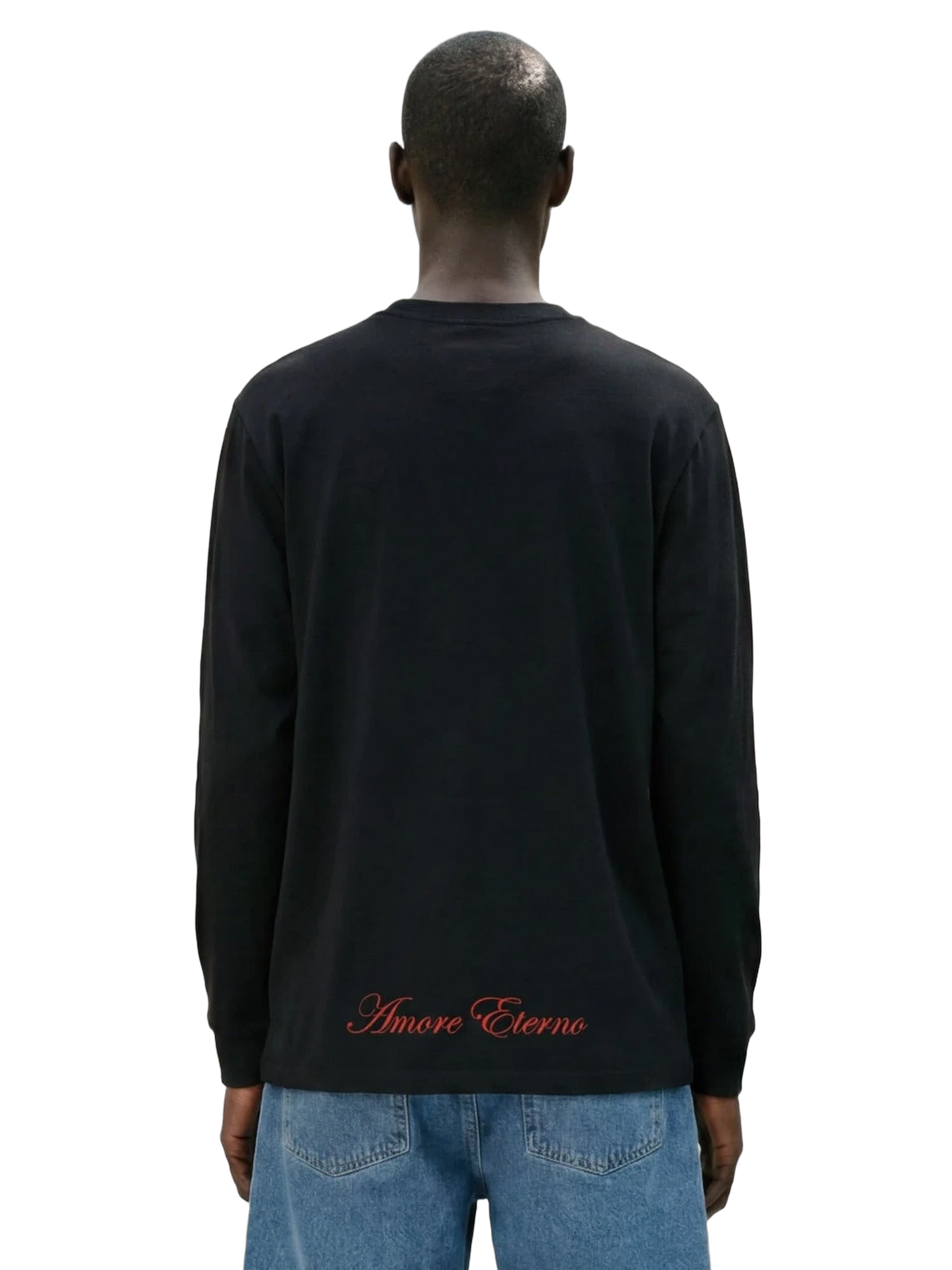 Amore Eterno Long Sleeve in black, men's cut
