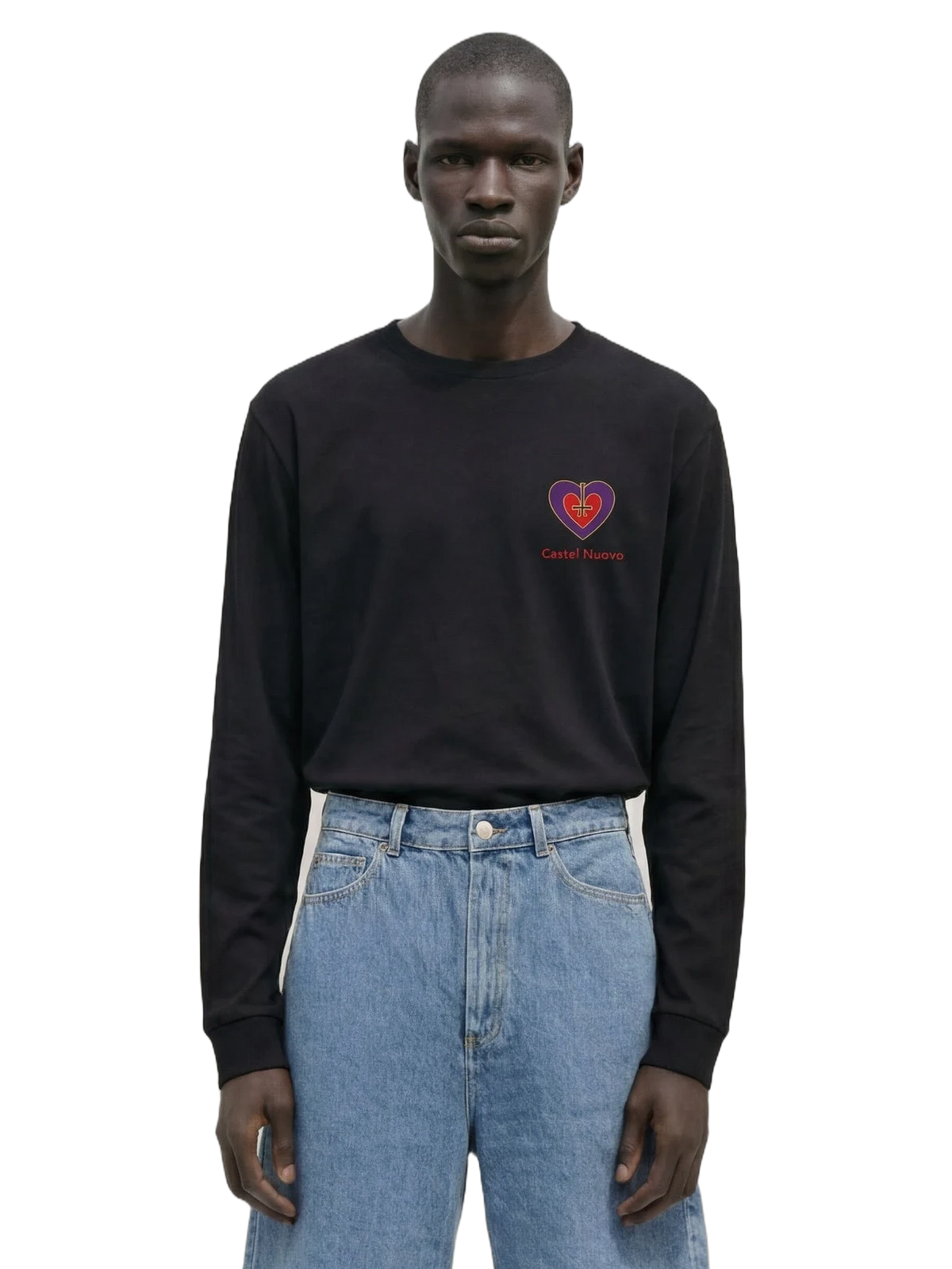 Amore Eterno Long Sleeve in black, men's cut