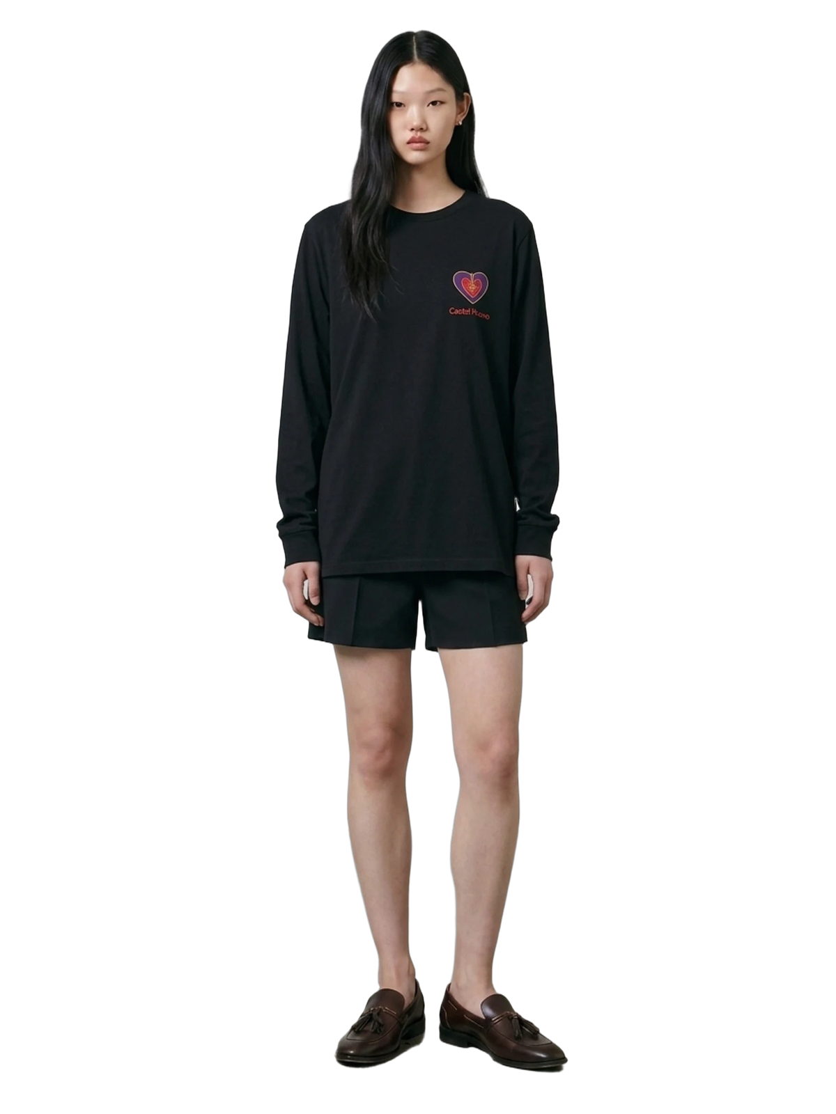 Amore Eterno Long Sleeve in black, women's cut