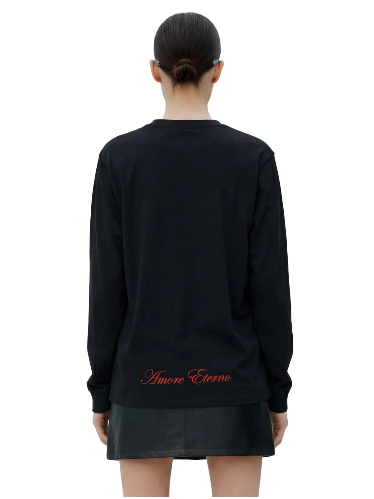 Amore Eterno Long Sleeve in black, women's cut