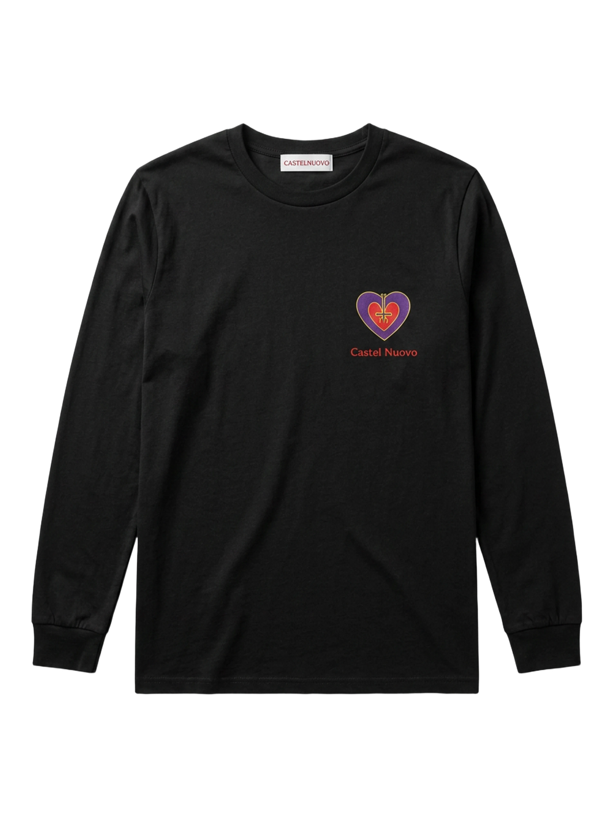 Amore Eterno Long Sleeve in black, women's cut, flat lay