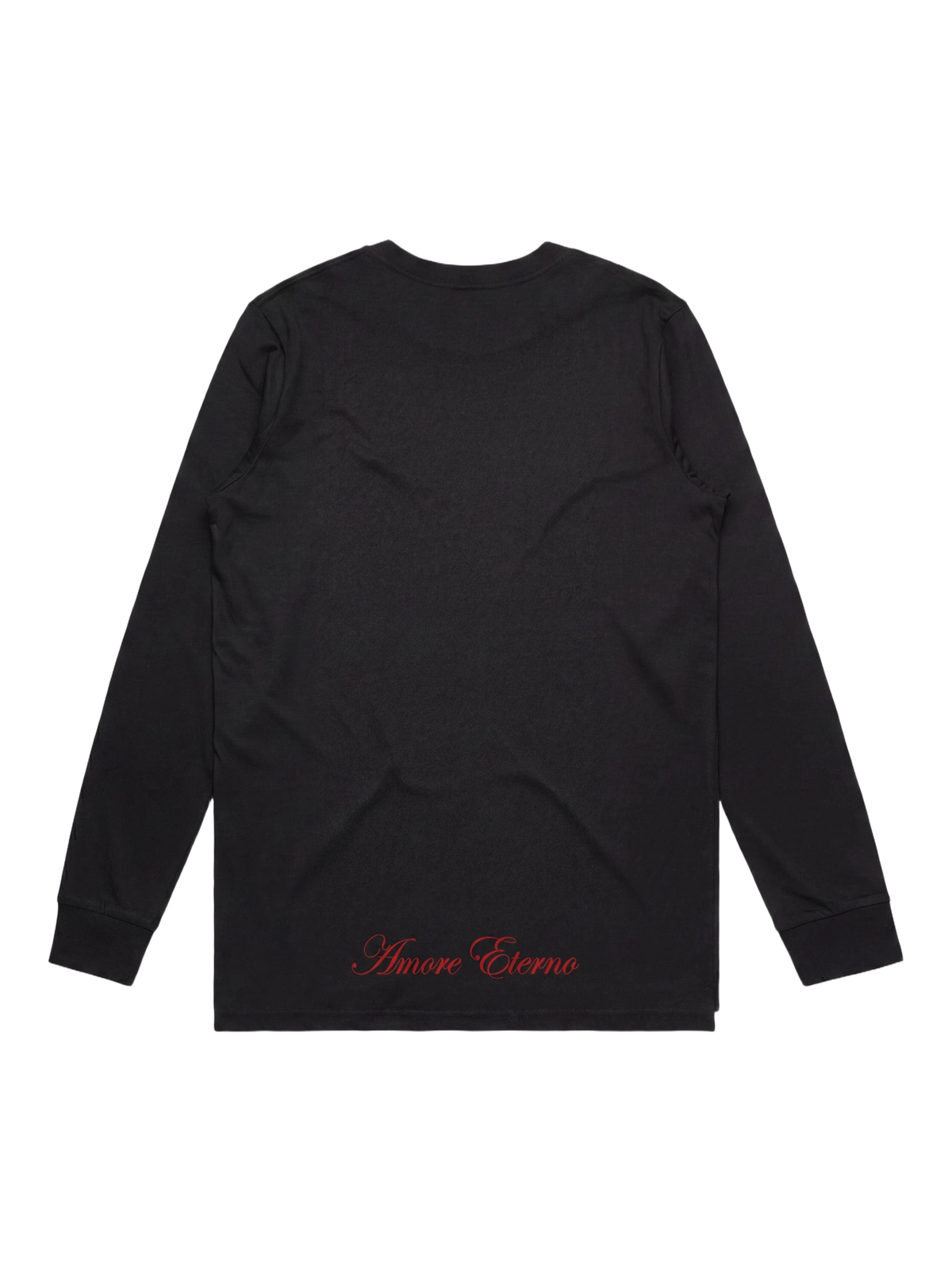 Amore Eterno Long Sleeve in black, women's cut, flat lay