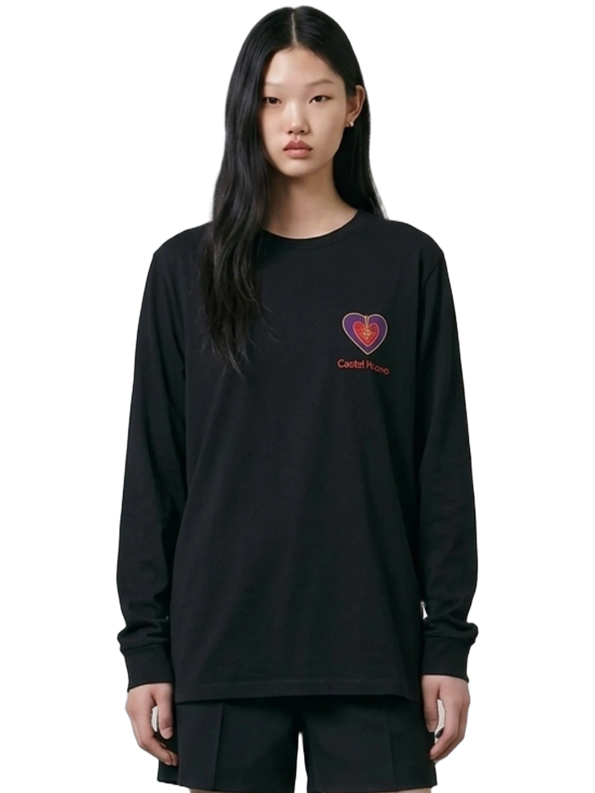 Amore Eterno Long Sleeve in black, women's cut