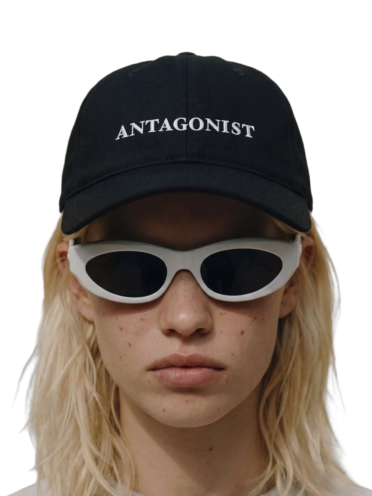 Antagonist Cap in black, print detail