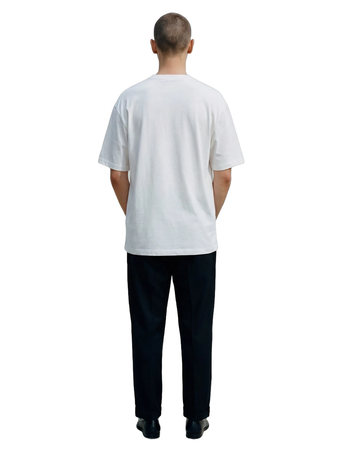 Apis Tee in white, men's cut