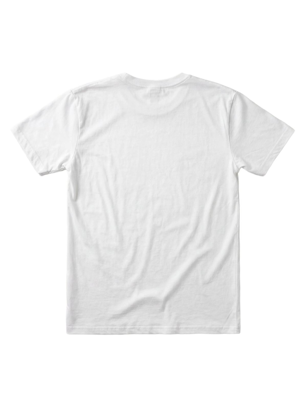 Apis Tee in white, men's cut, flat lay