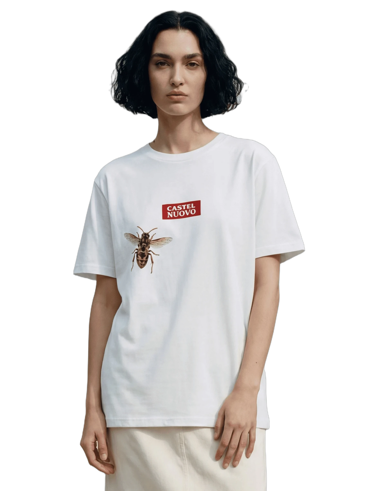 Apis Tee in white, women's cut