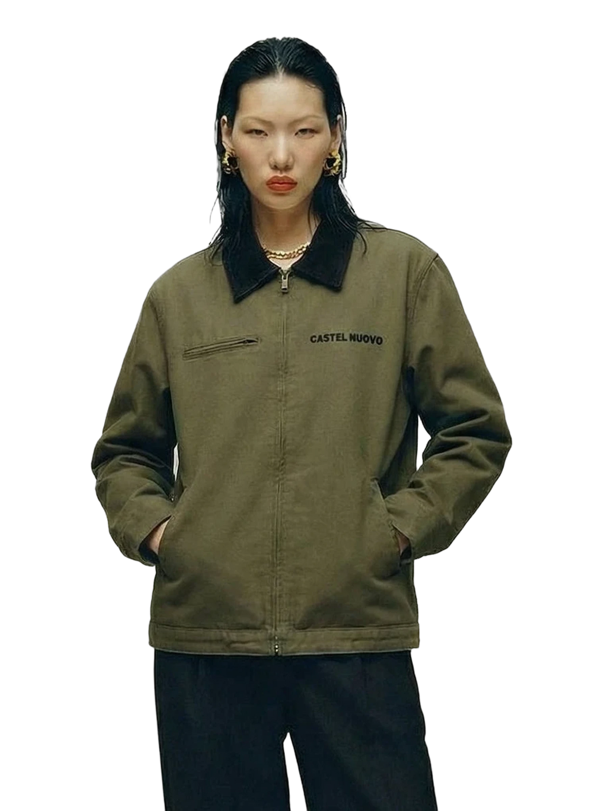 Heritage Jacket in army, women's cut