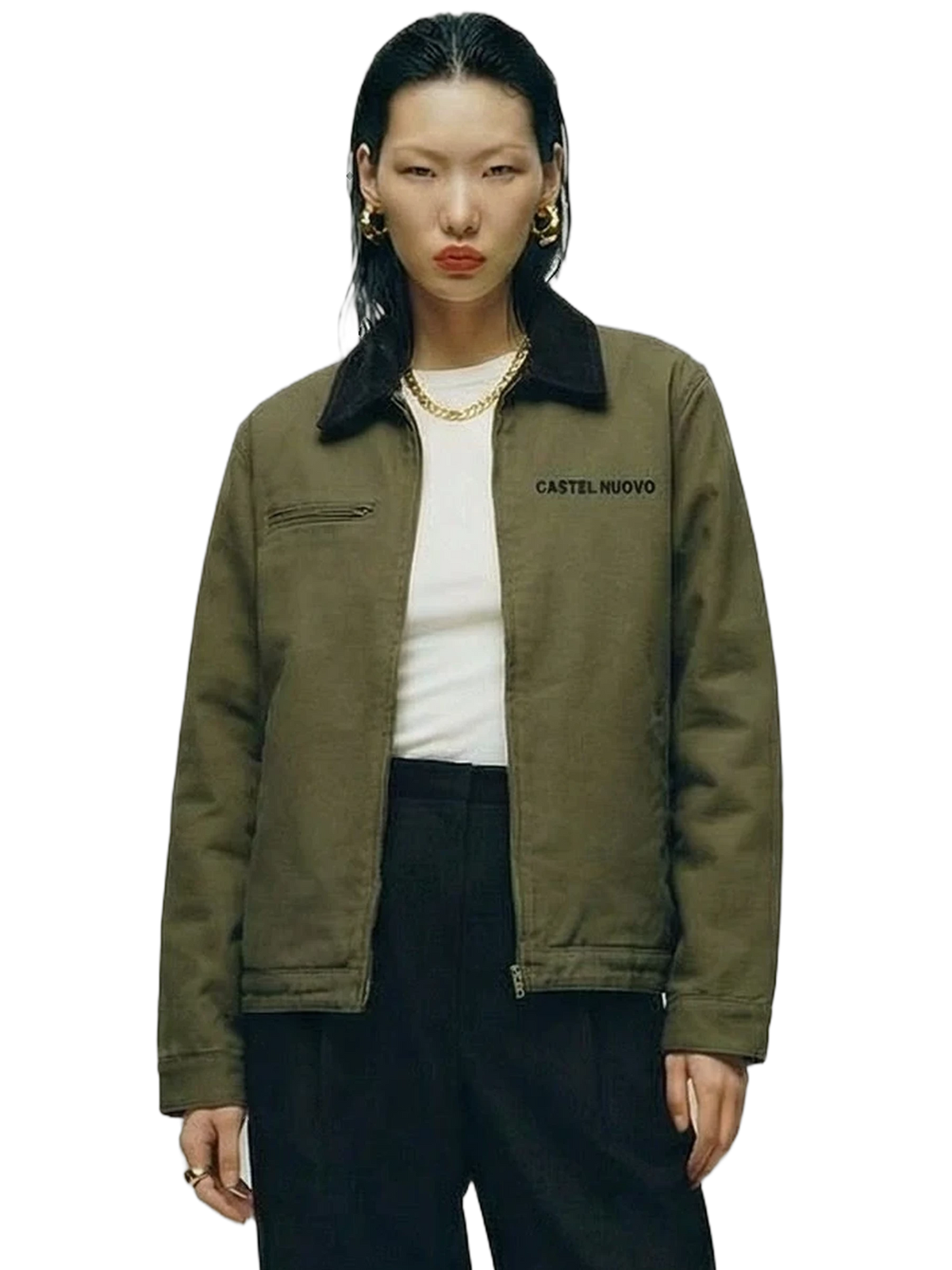 Heritage Jacket in army, women's cut