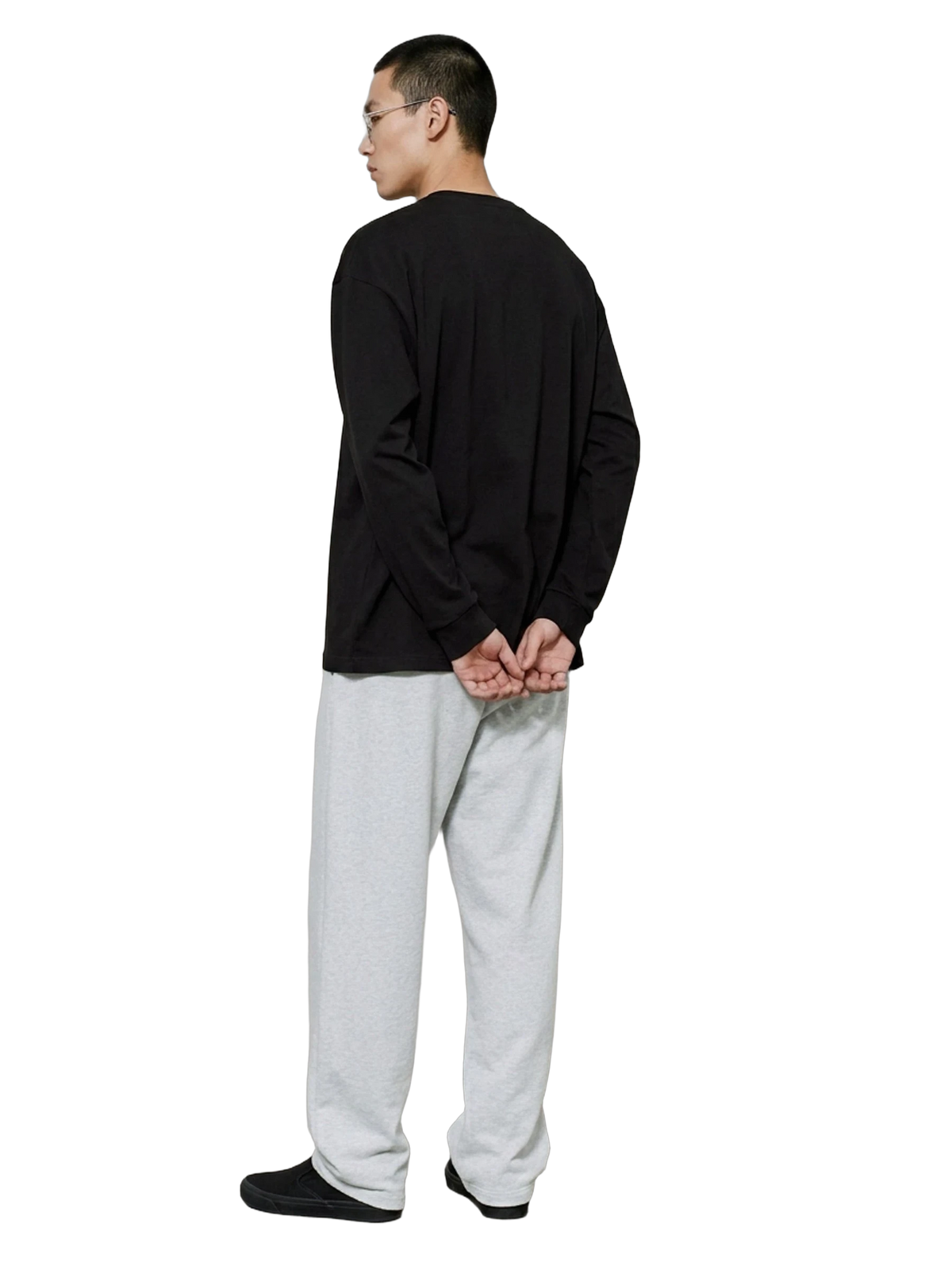 Ars Botanica Long Sleeve in black, men's cut