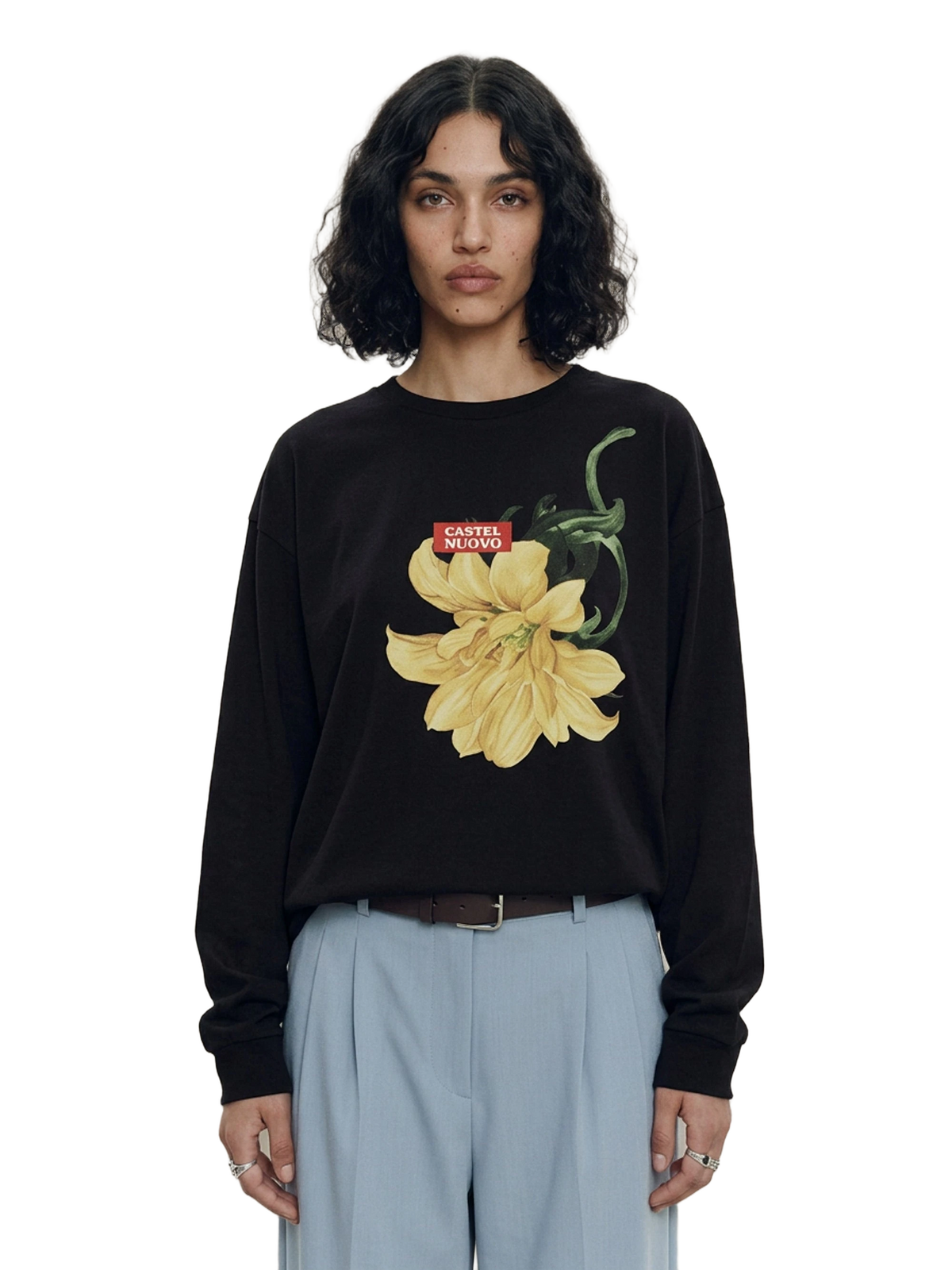 Ars Botanica Long Sleeve in black, women's cut