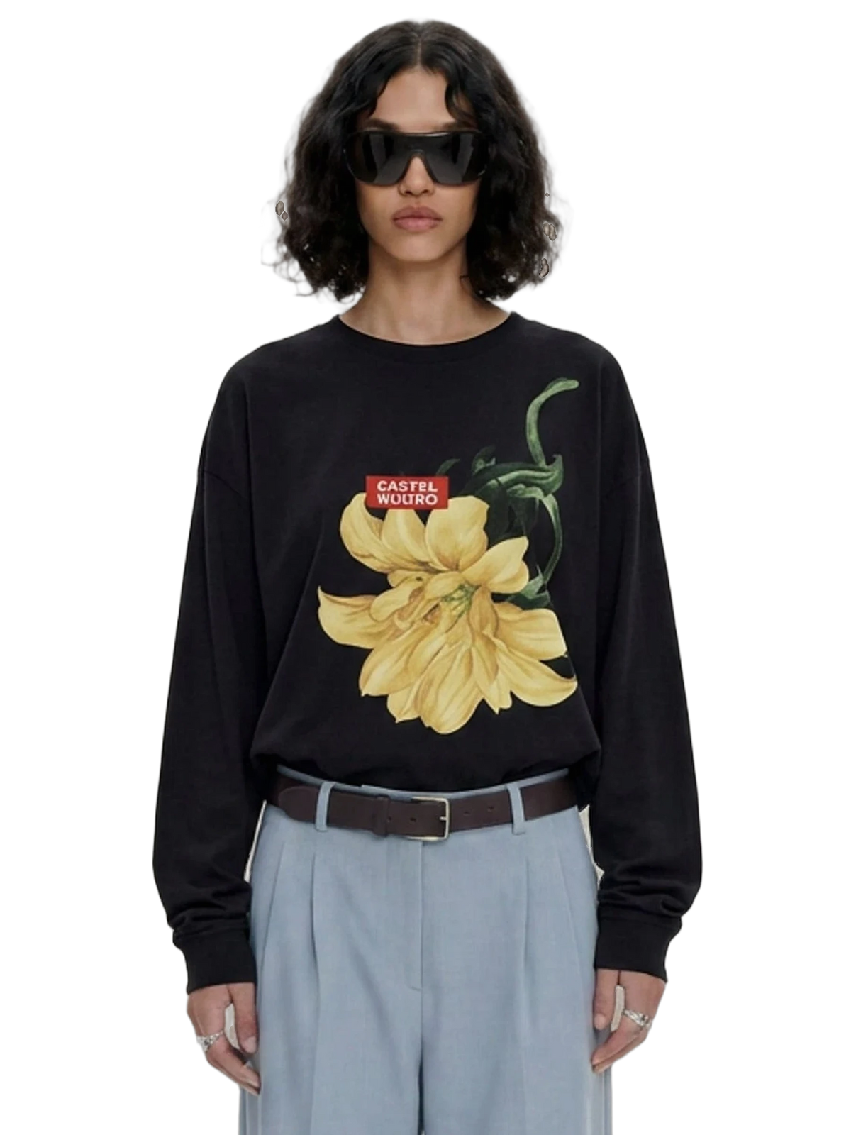 Ars Botanica Long Sleeve in black, women's cut