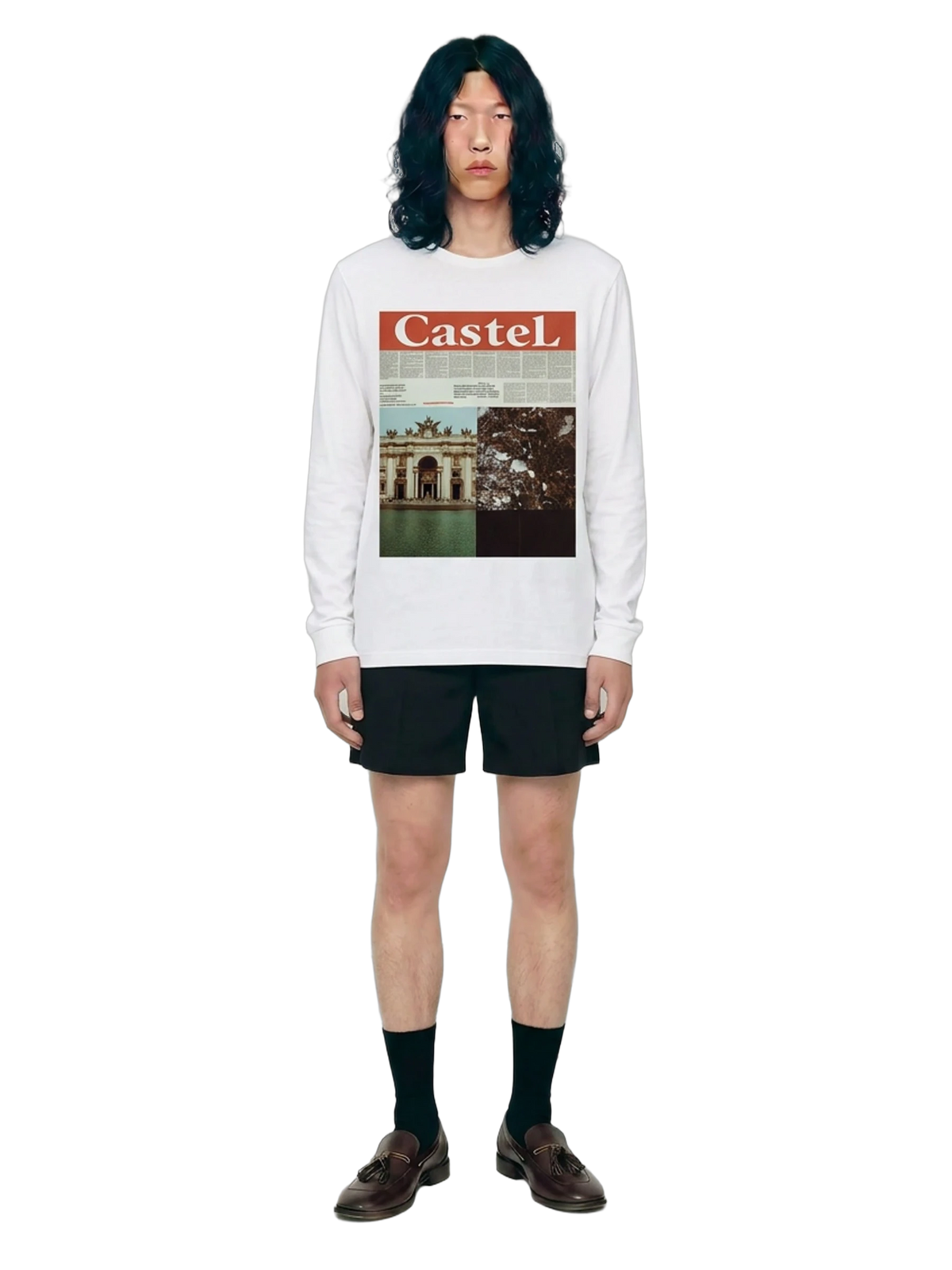 Ars Longa Long Sleeve in white, men's cut