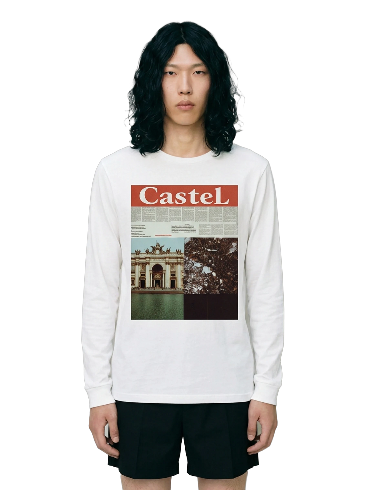 Ars Longa Long Sleeve in white, men's cut