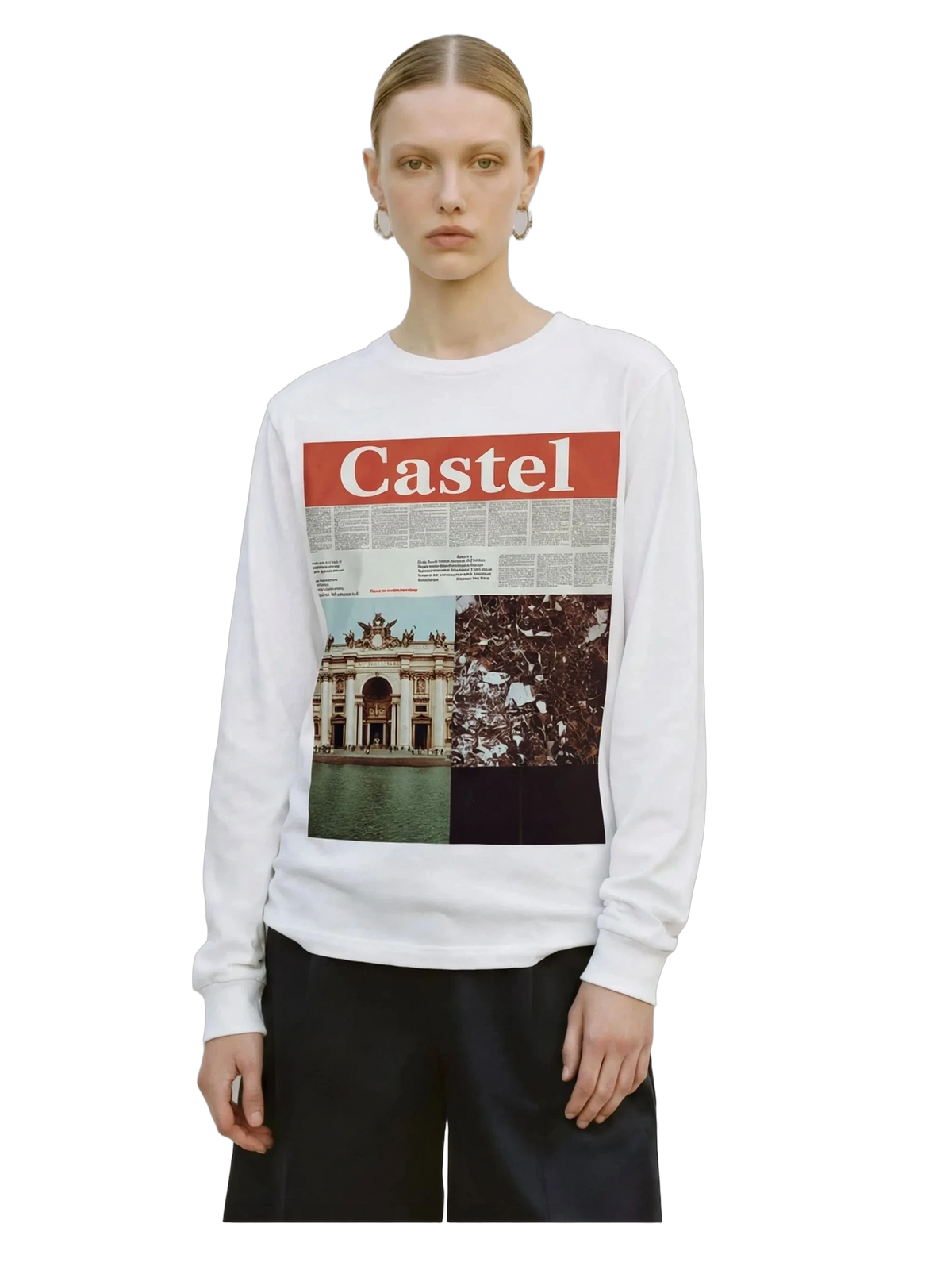 Ars Longa Long Sleeve in white, women's cut