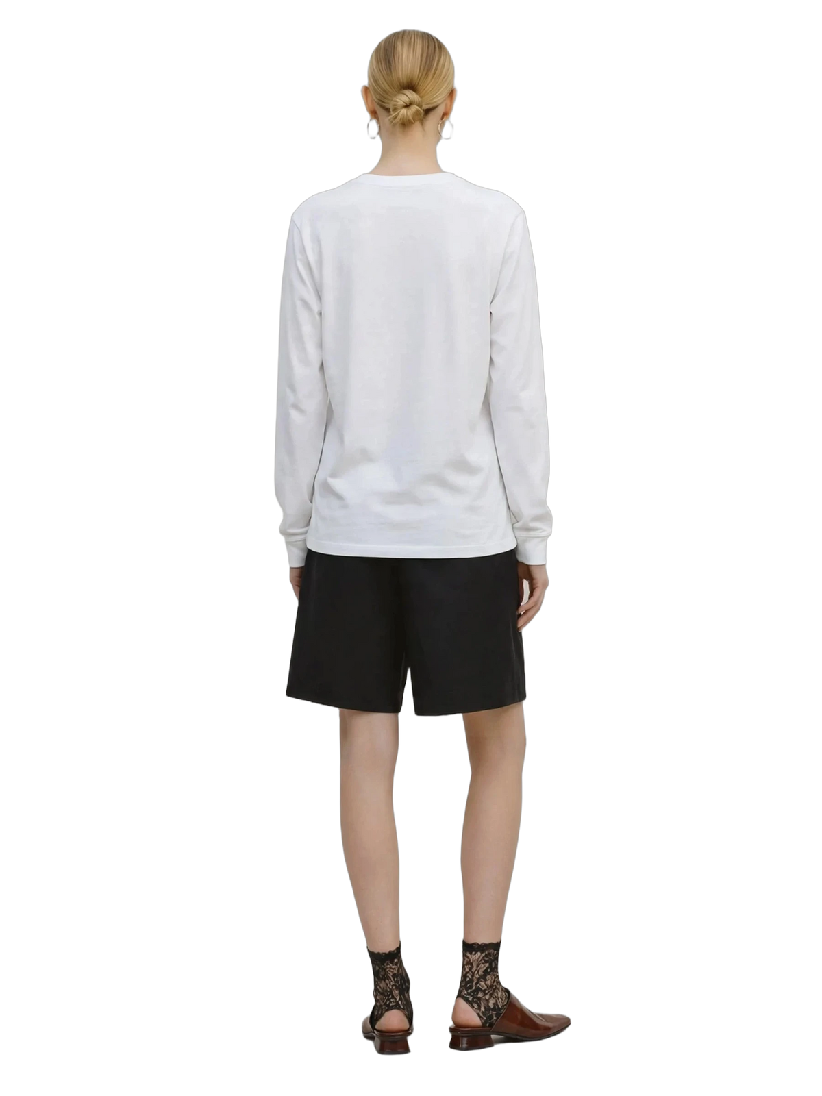 Ars Longa Long Sleeve in white, women's cut