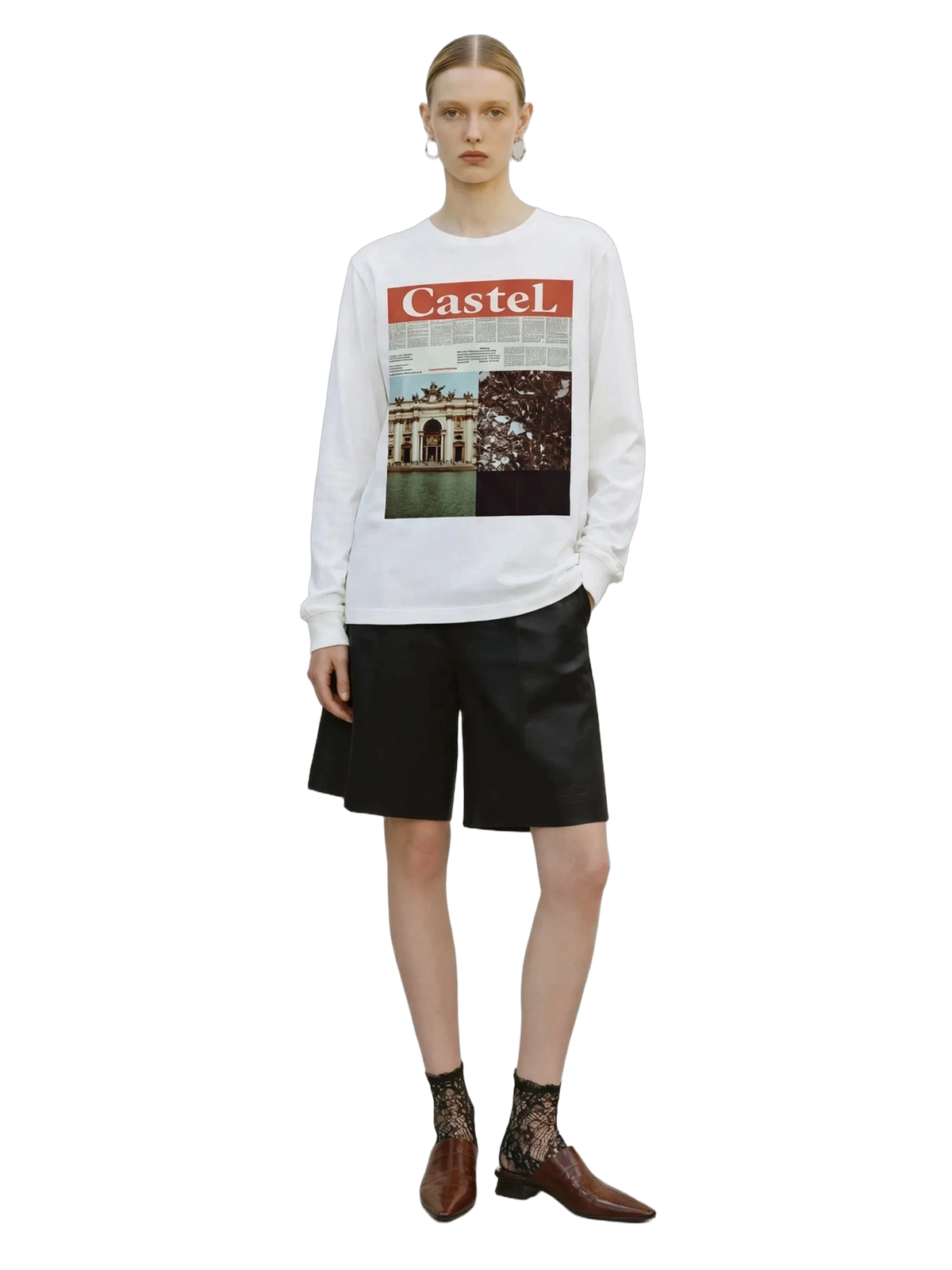 Ars Longa Long Sleeve in white, women's cut