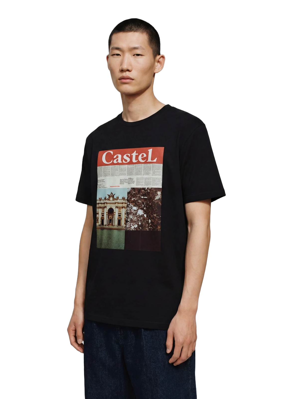 Ars Longa Tee in black, men's cut