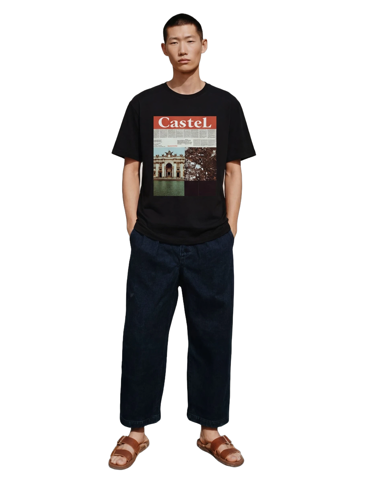 Ars Longa Tee in black, men's cut