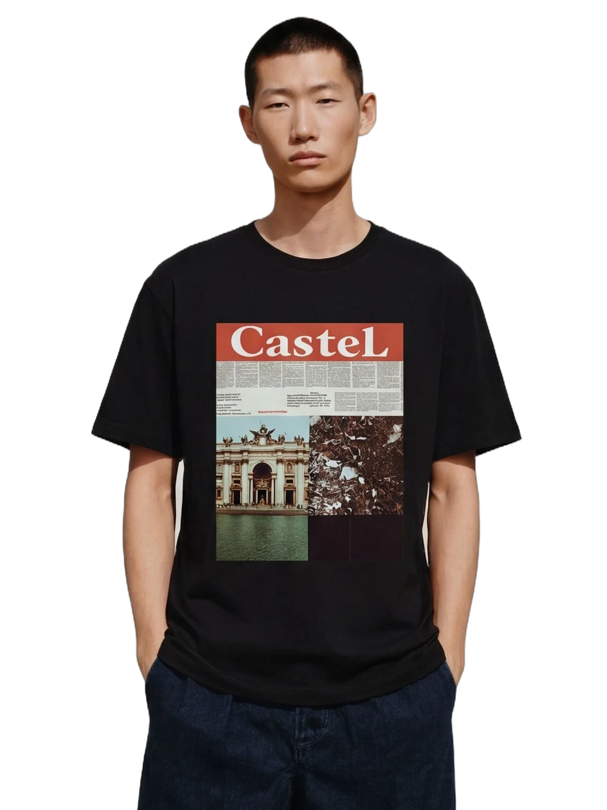 Ars Longa Tee in black, men's cut