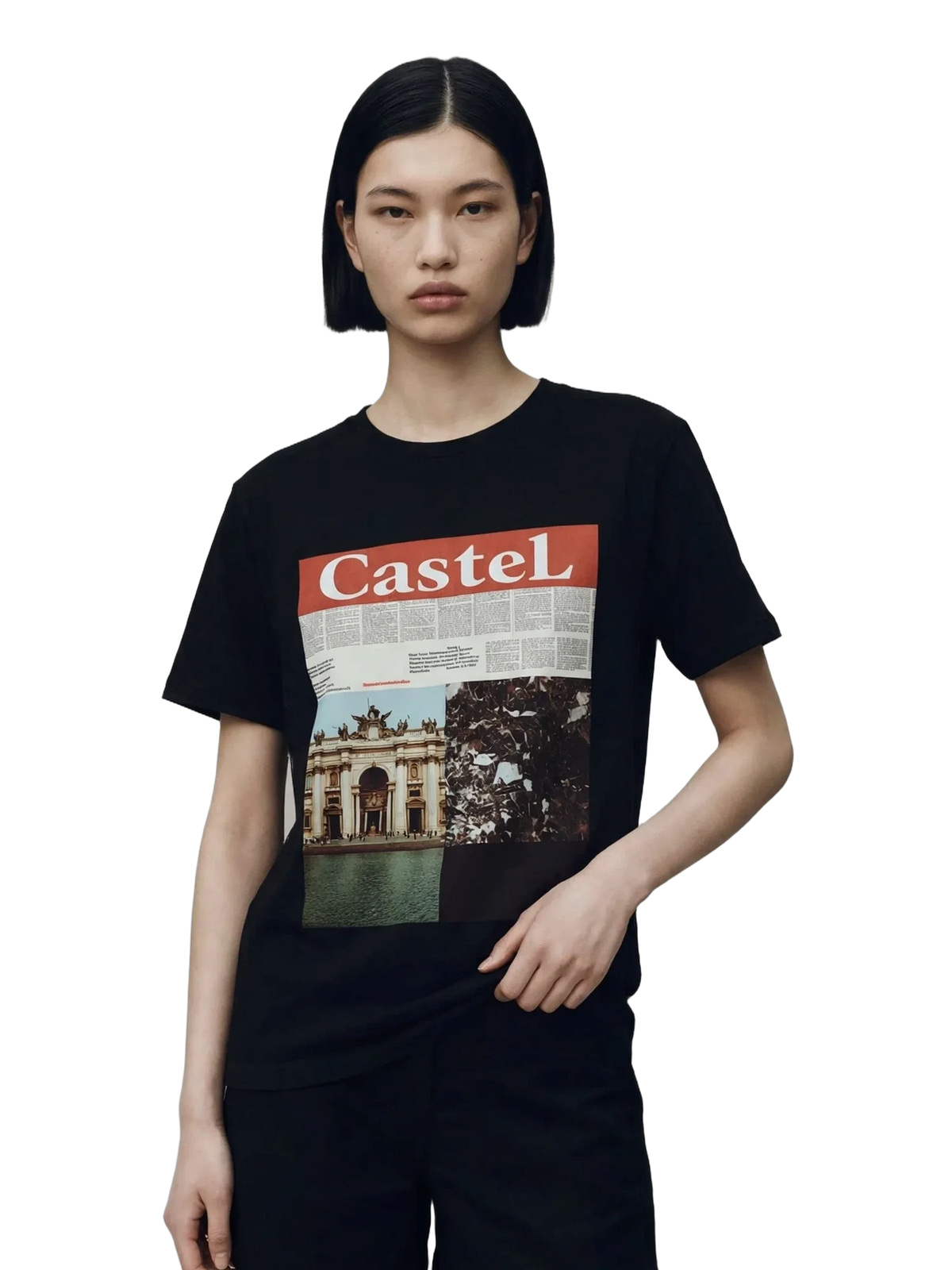 Ars Longa Tee in black, women's cut
