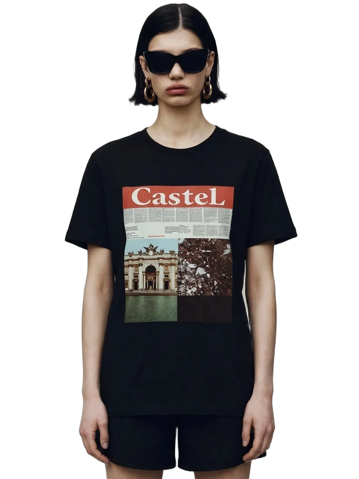 Ars Longa Tee in black, women's cut
