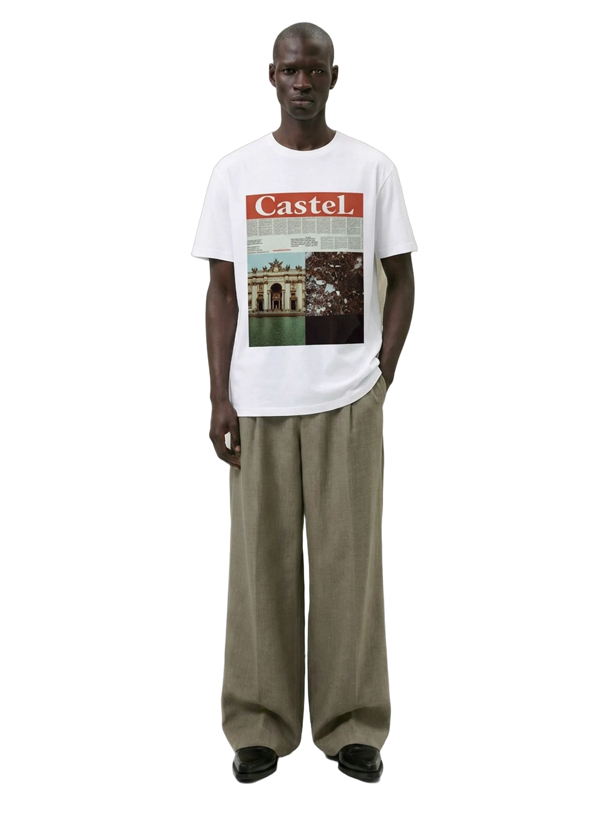 Ars Longa Tee in white, men's cut