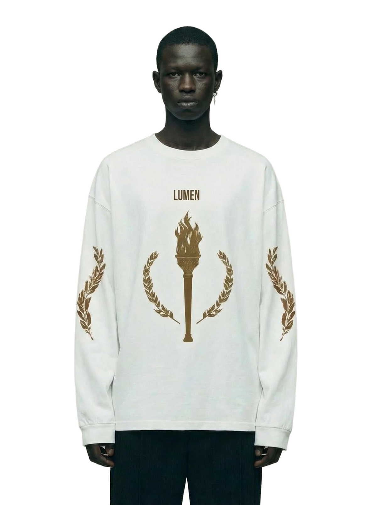 Aurea Longsleeve in white, men's cut