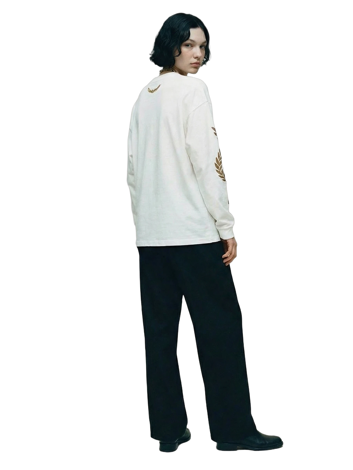 Aurea Longsleeve in white, women's cut