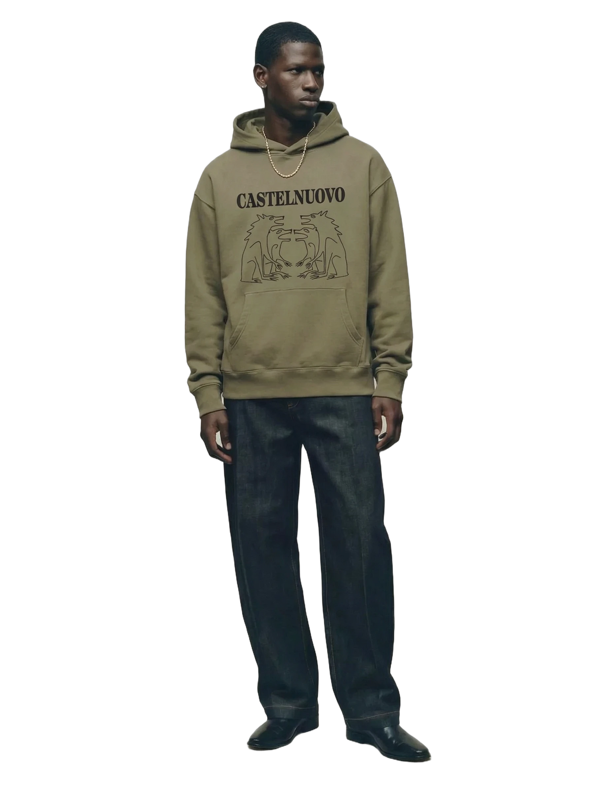 Bestia Hoodie in sand, men's cut