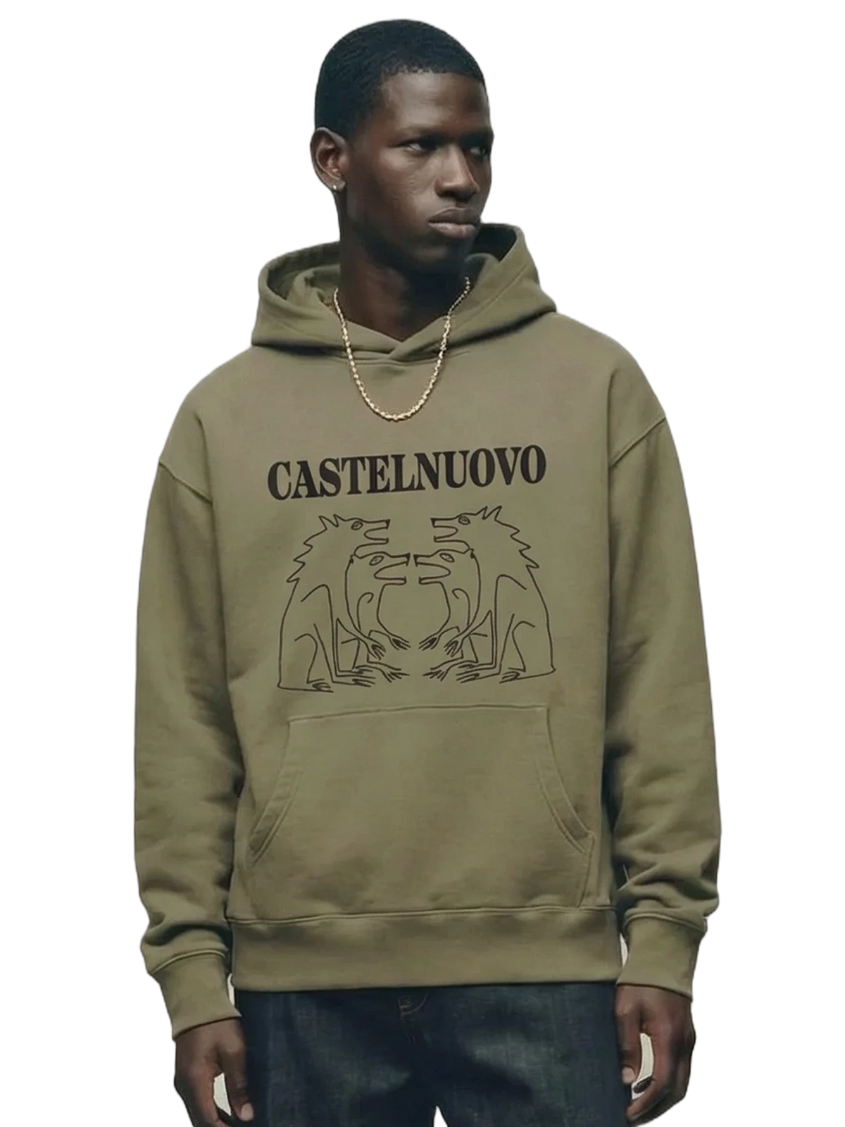 Bestia Hoodie in sand, men's cut
