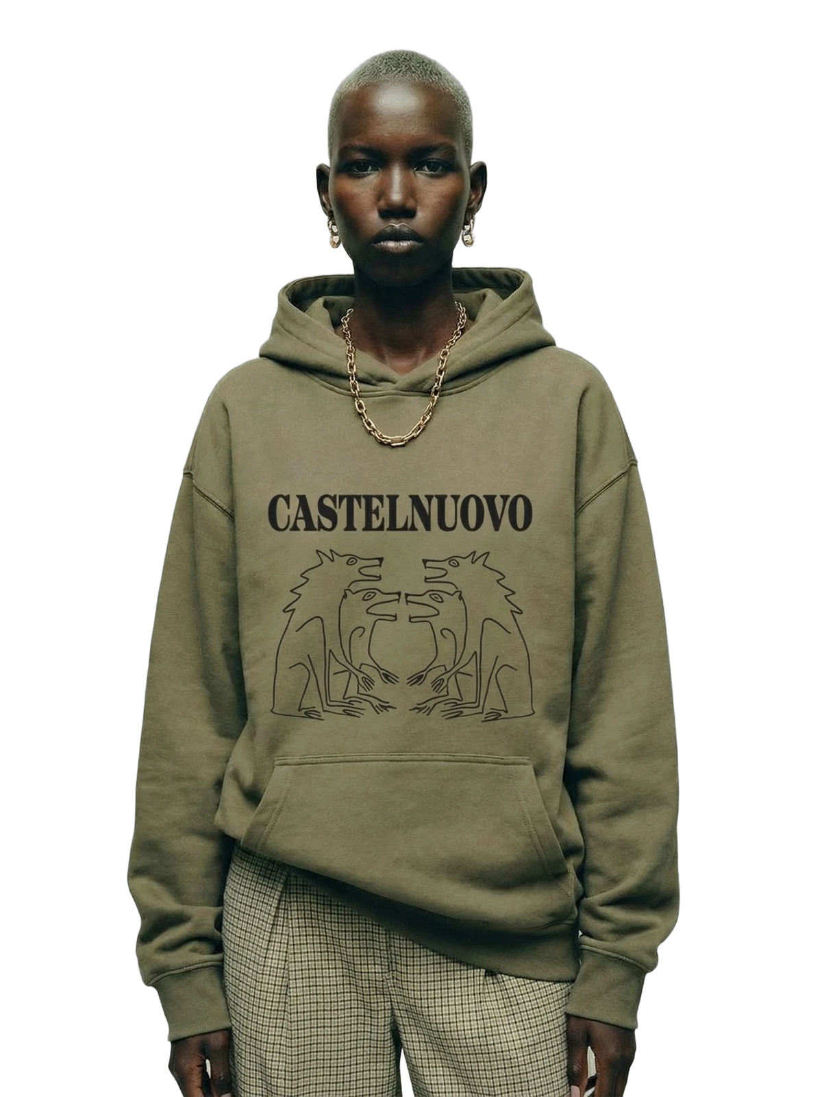 Bestia Hoodie in sand, women's cut