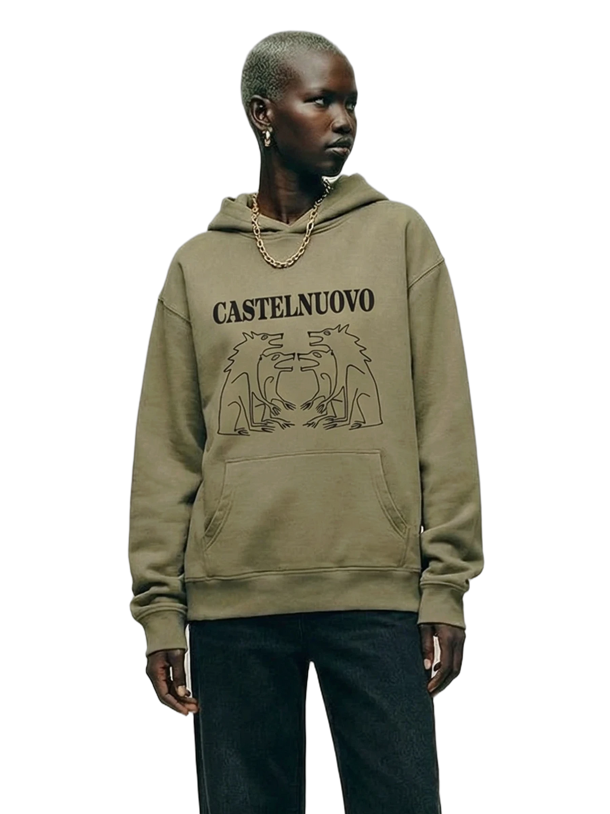 Bestia Hoodie in sand, women's cut