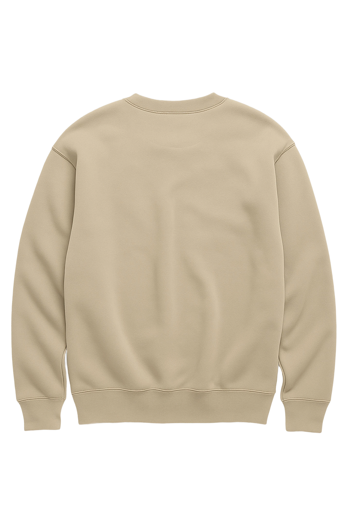 Bologna 1972 Crewneck in sand, women's cut, flat lay