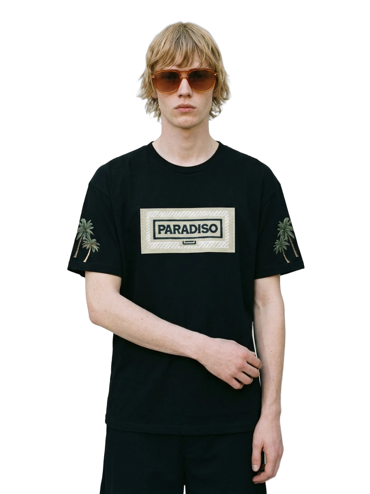 Campi Elysii Black Tee, men's cut