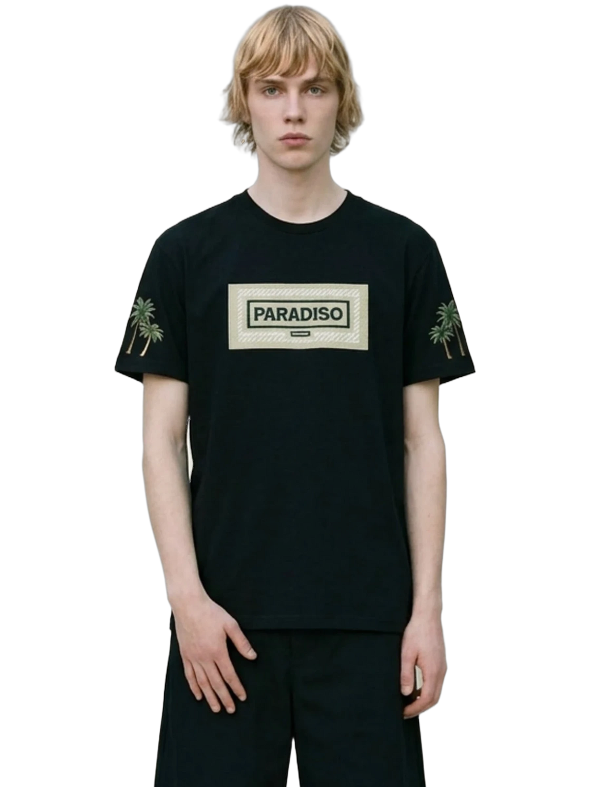 Campi Elysii Black Tee, men's cut